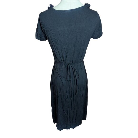 Merona Ruffle V-Neck Tie Back Dress Medium - Picture 3 of 5